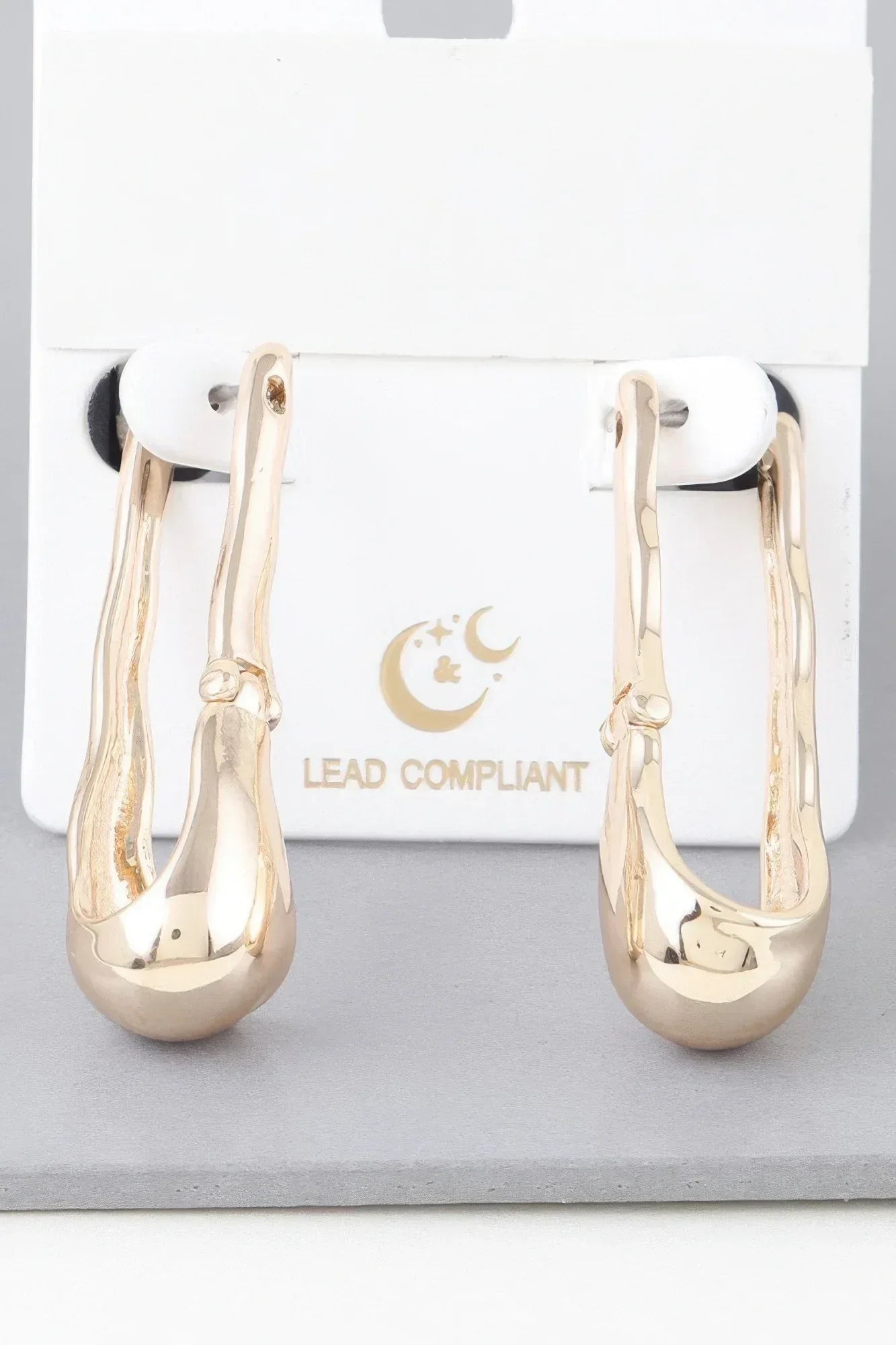 Shiny Melt Hoop Earrings | Mixtshop LLC