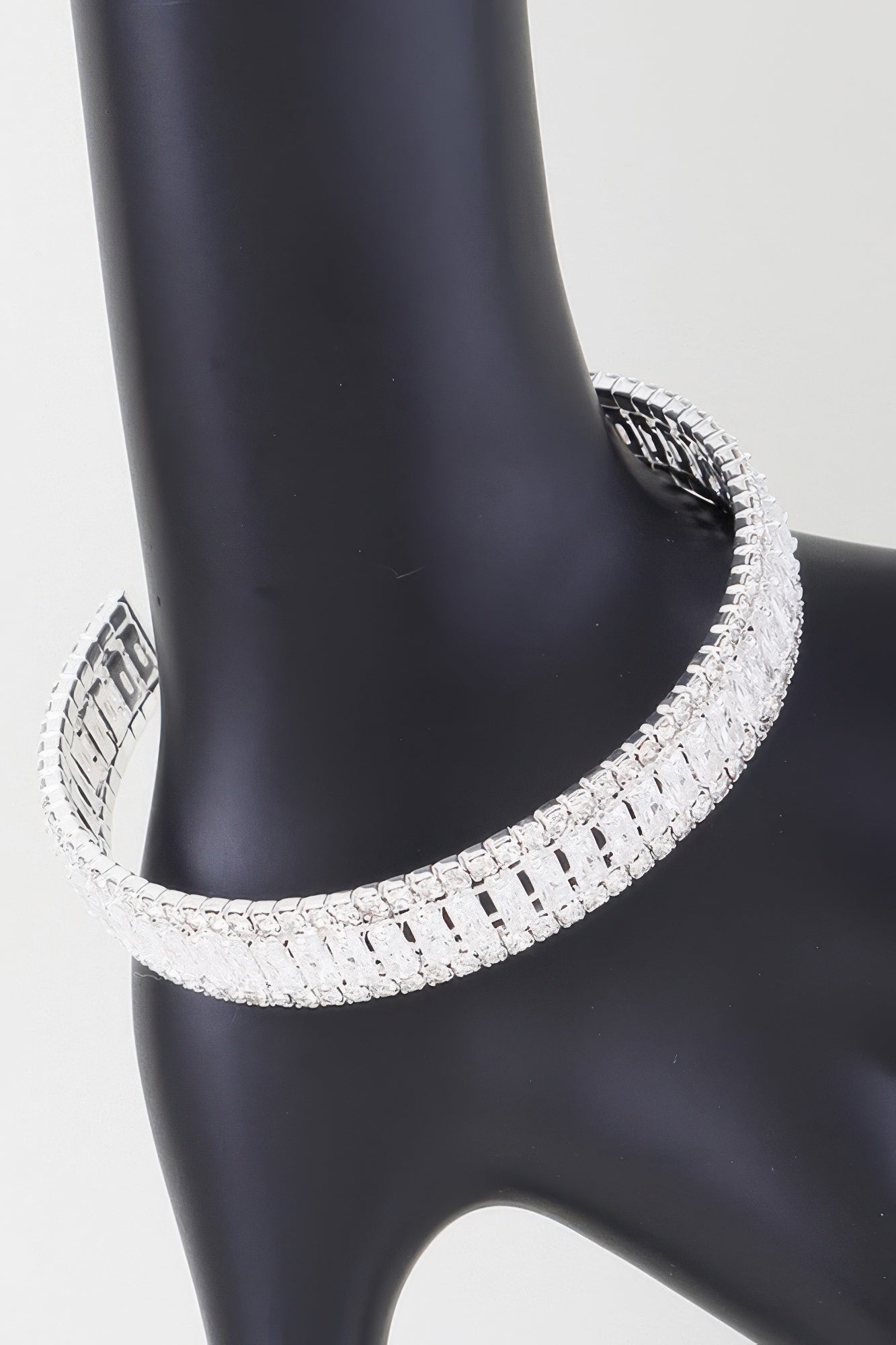 Wide Cubic Zirconia Cuff Bracelet | Mixtshop LLC