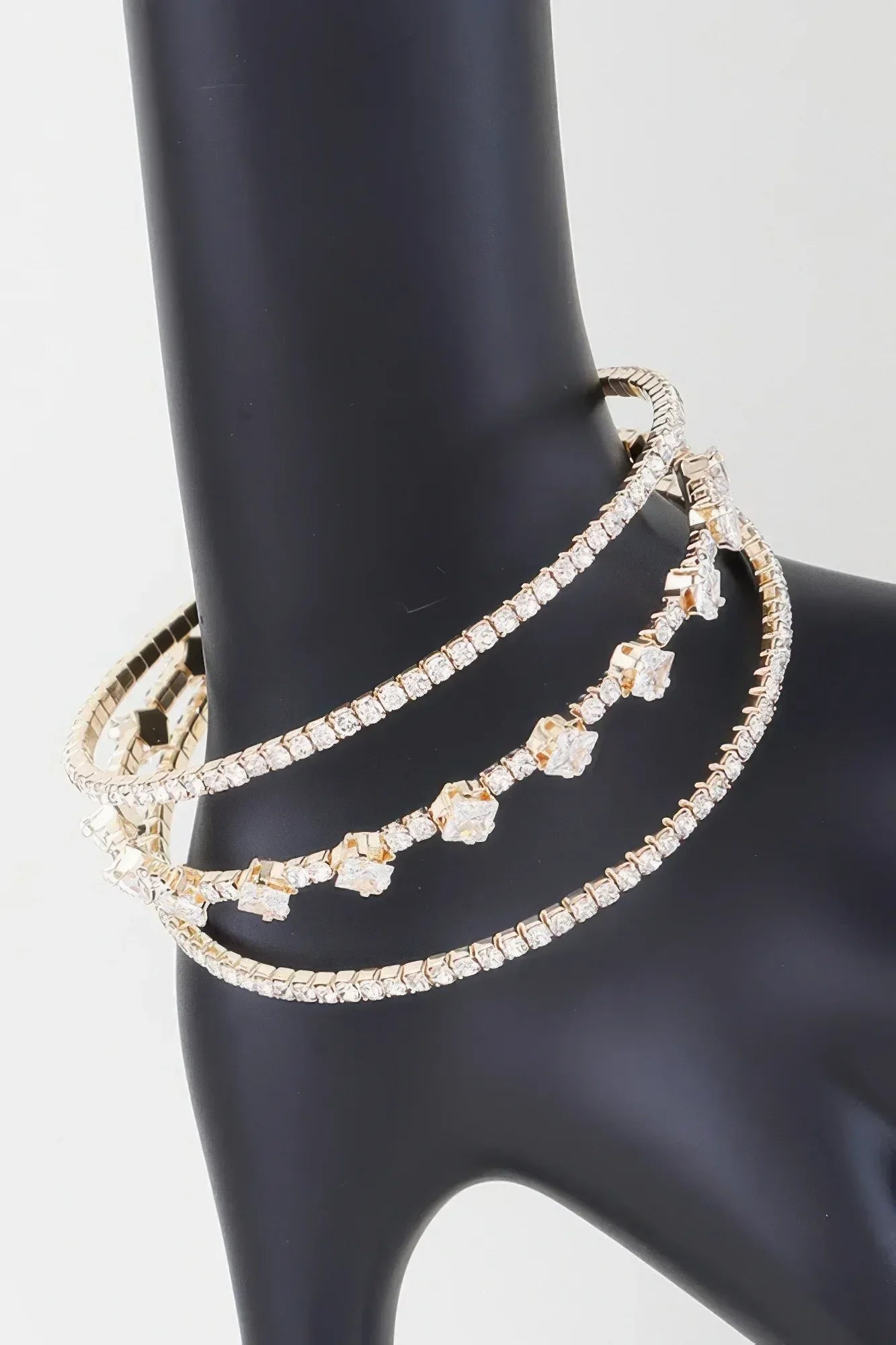 Triple Cubic Zirconia Bracelet | Mixtshop LLC
