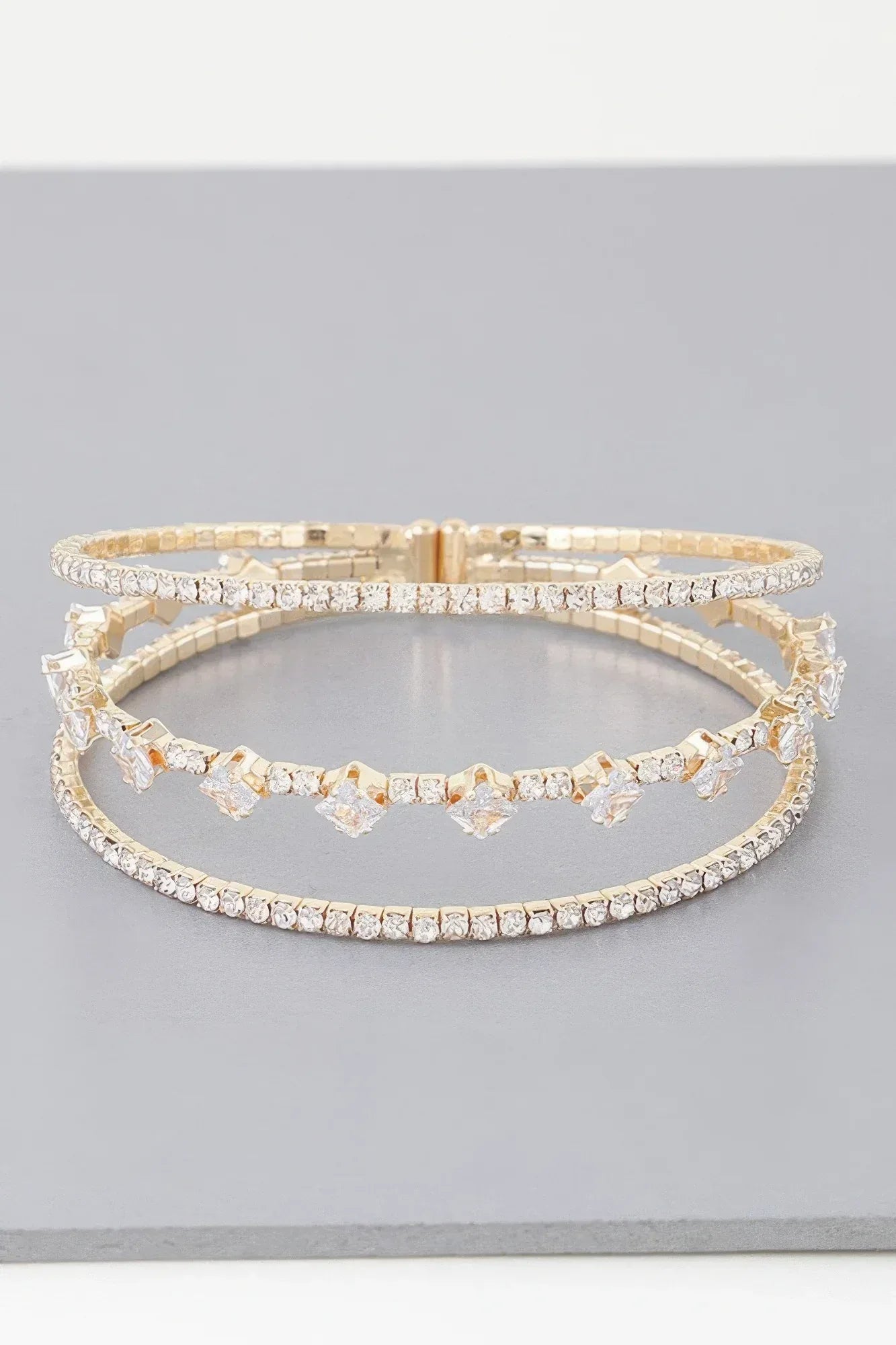 Triple Cubic Zirconia Bracelet | Mixtshop LLC