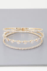 Triple Cubic Zirconia Bracelet | Mixtshop LLC
