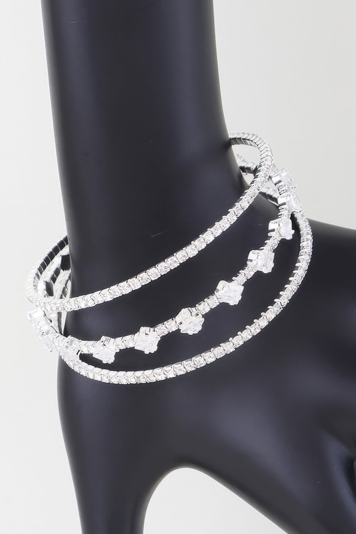 Triple Cubic Zirconia Bracelet | Mixtshop LLC