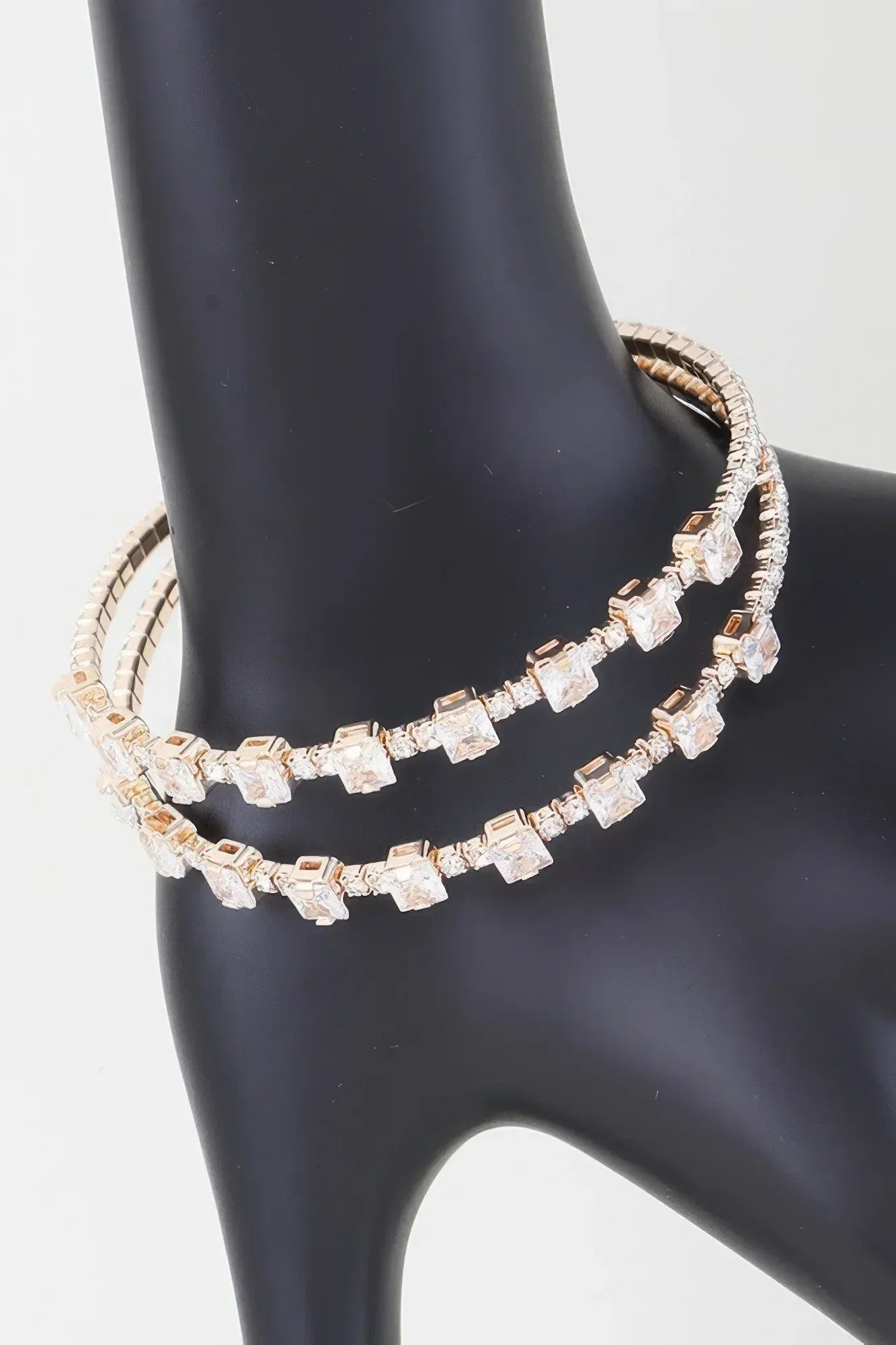 Double Cubic Zirconia Bracelet | Mixtshop LLC Main image