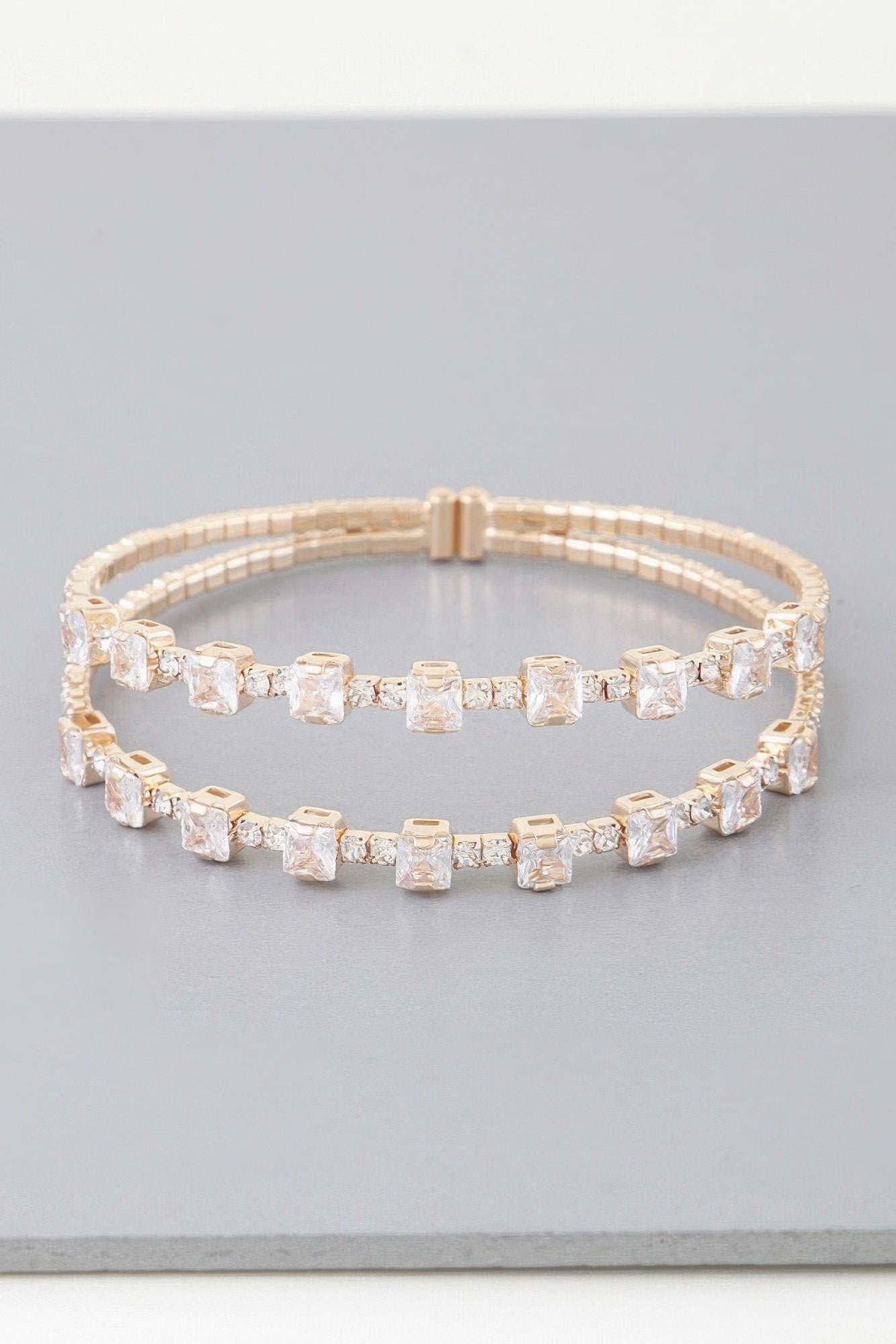 Double Cubic Zirconia Bracelet | Mixtshop LLC