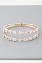 Double Cubic Zirconia Bracelet | Mixtshop LLC