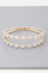 Double Cubic Zirconia Bracelet | Mixtshop LLC