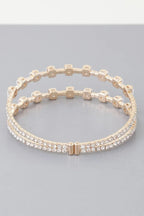 Double Cubic Zirconia Bracelet | Mixtshop LLC