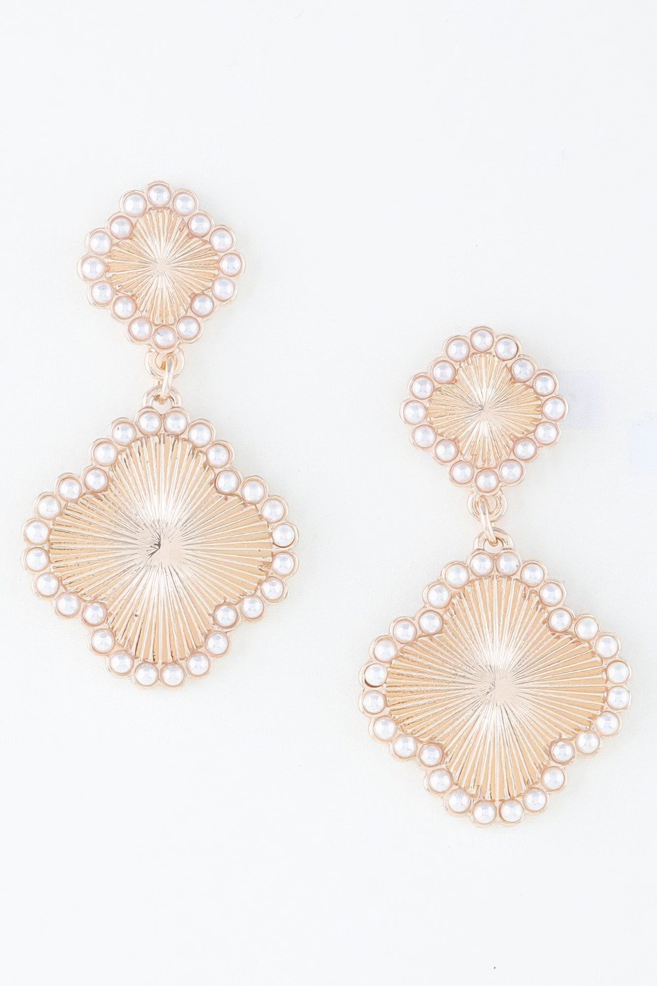 Pearled Clover Drop Earrings | Mixtshop LLC