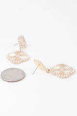 Pearled Clover Drop Earrings | Mixtshop LLC