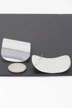 Modern Shiny Plate Earrings | Mixtshop LLC
