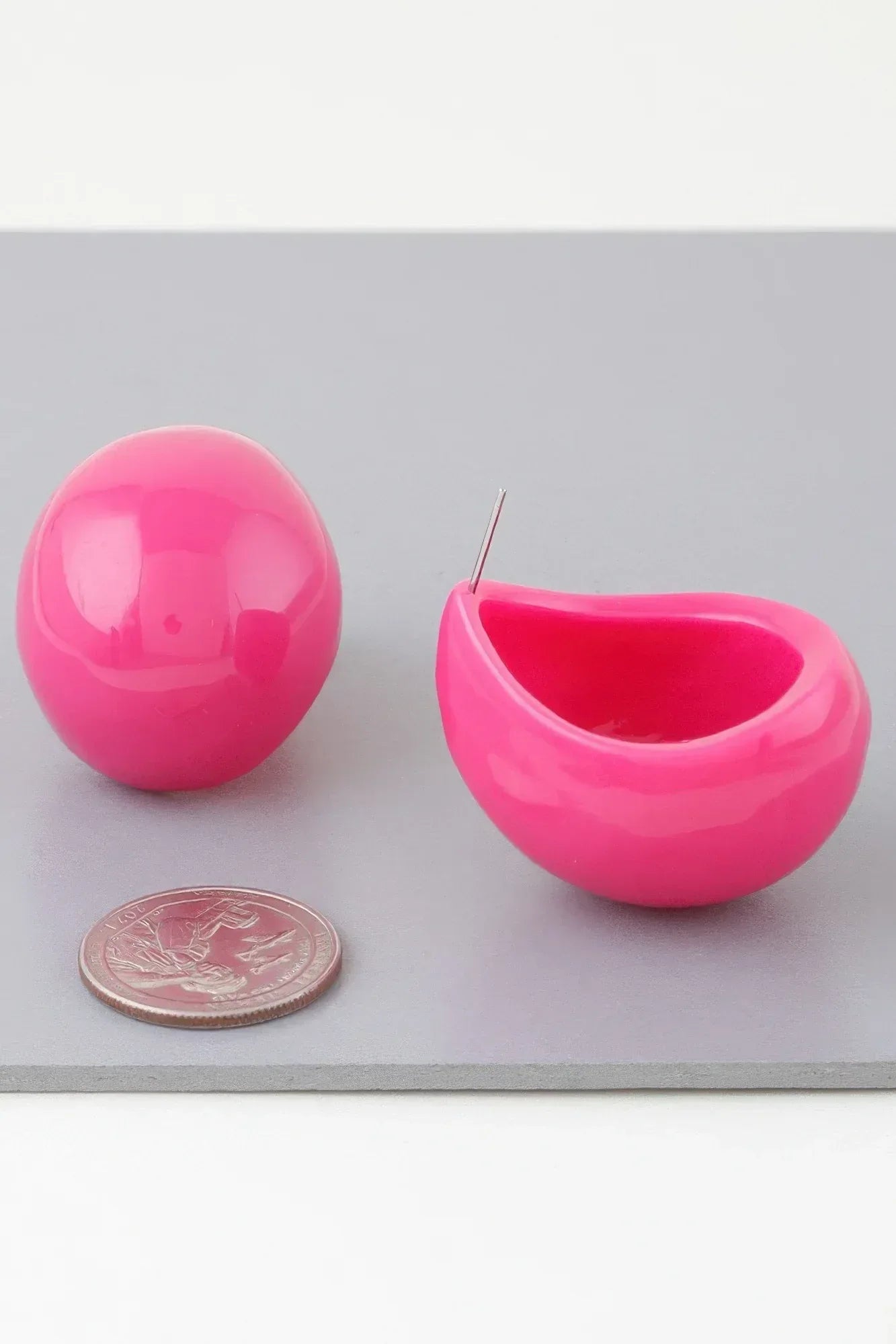 Bright Retro Dome Earrings Secondary image