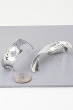 Abstract Shiny Twisted Plate Earrings | Mixtshop LLC
