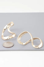 Abstract Shiny Bend Earrings | Mixtshop LLC
