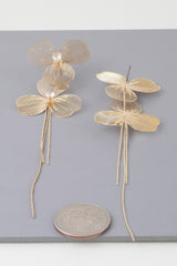Double Jewel Flower Drop Earrings | Mixtshop LLC