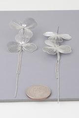 Double Jewel Flower Drop Earrings | Mixtshop LLC