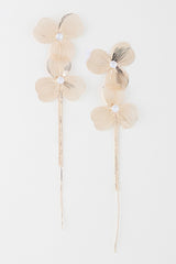 Double Jewel Flower Drop Earrings | Mixtshop LLC