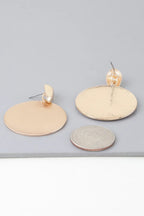 Modern Sleek Disc Drop Earrings | Mixtshop LLC