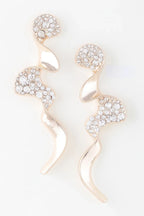 Jeweled Wave Drop Earrings | Mixtshop LLC