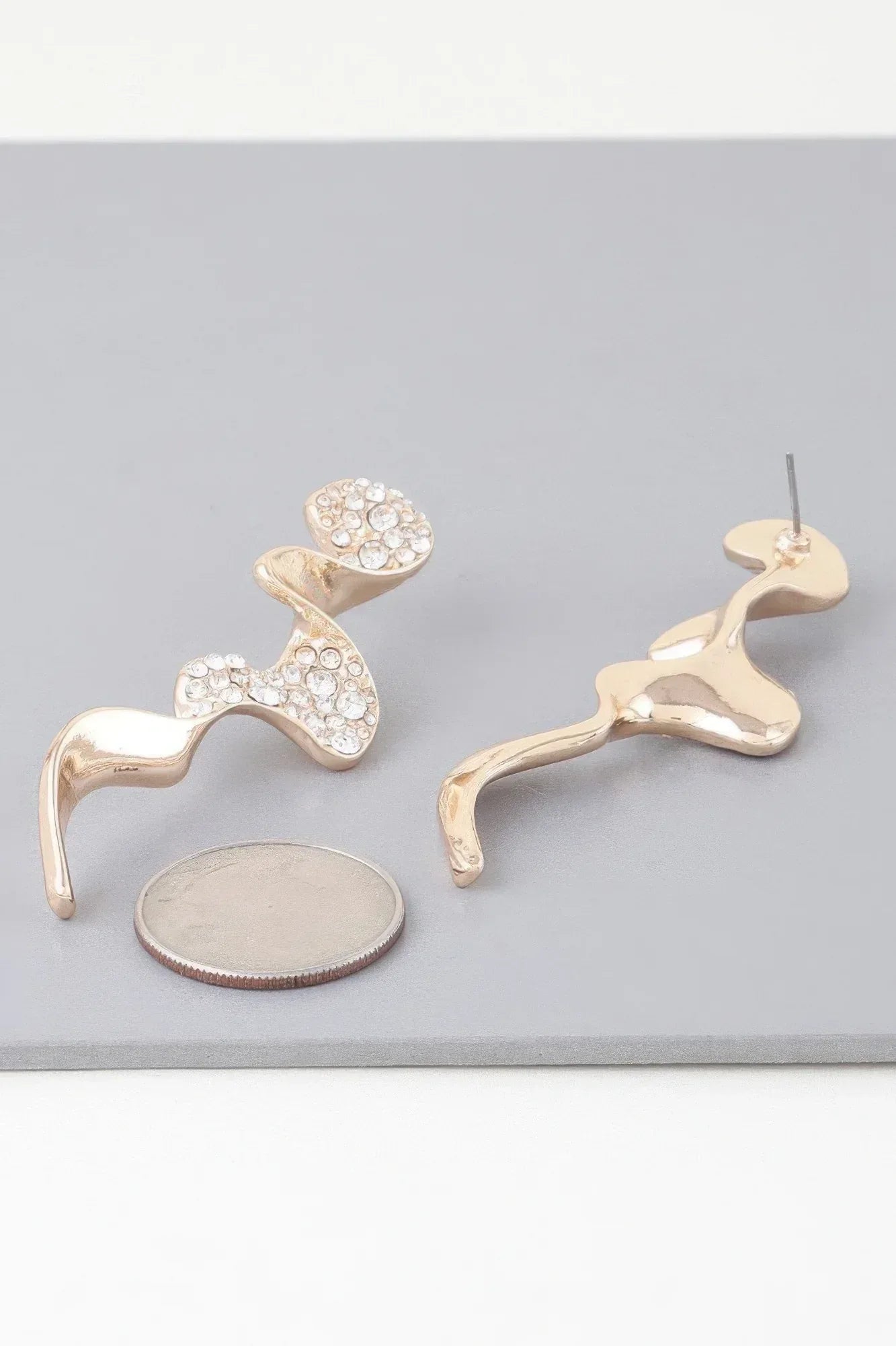 Jeweled Wave Drop Earrings | Mixtshop LLC
