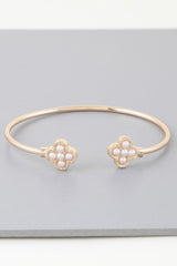 Open Pearled Clover Bracelet | Mixtshop LLC