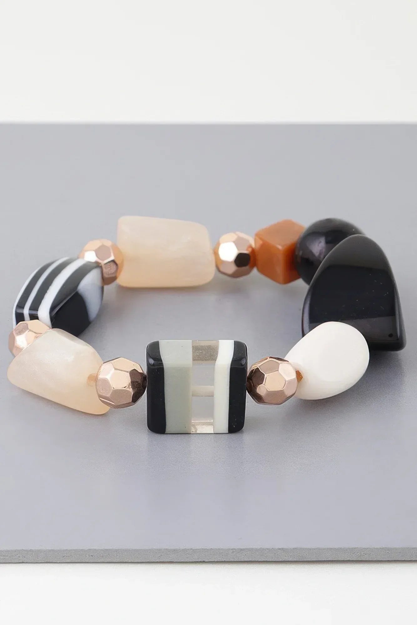 Multi Geometric Stone Bracelet Secondary image