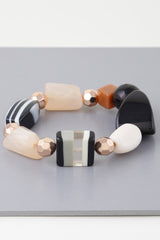 Multi Geometric Stone Bracelet | Mixtshop LLC