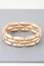 Triple Wide Beaded Cuff Bracelet | Mixtshop LLC