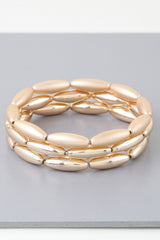 Triple Wide Beaded Cuff Bracelet | Mixtshop LLC