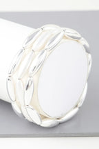 Triple Wide Beaded Cuff Bracelet | Mixtshop LLC