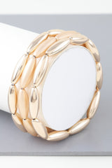 Triple Wide Beaded Cuff Bracelet | Mixtshop LLC