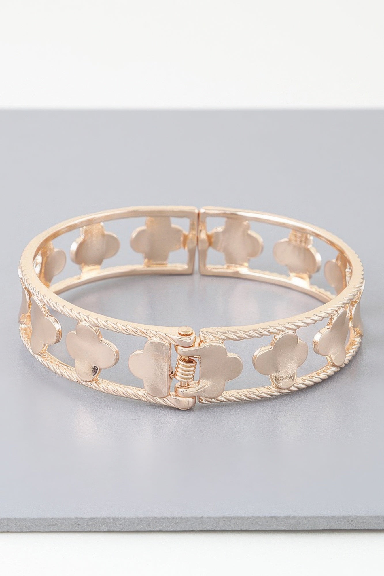 Twisted Open Clover Cuff Bracelet | Mixtshop LLC