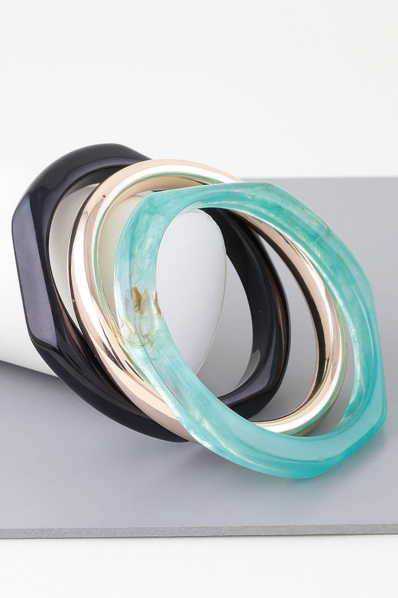 Triple Geometric Marble Bracelet | Mixtshop LLC