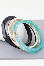 Triple Geometric Marble Bracelet | Mixtshop LLC