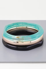 Triple Geometric Marble Bracelet | Mixtshop LLC