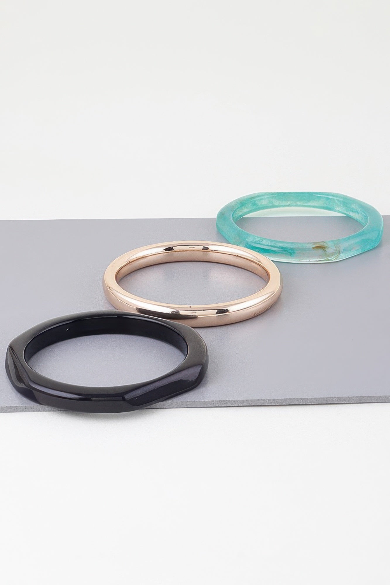 Triple Geometric Marble Bracelet | Mixtshop LLC