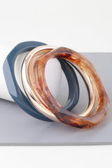 Triple Geometric Marble Bracelet | Mixtshop LLC