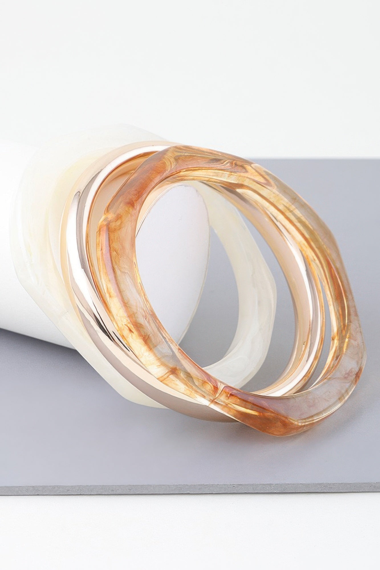 Triple Geometric Marble Bracelet | Mixtshop LLC