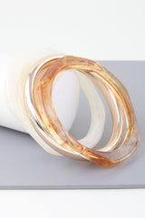 Triple Geometric Marble Bracelet | Mixtshop LLC