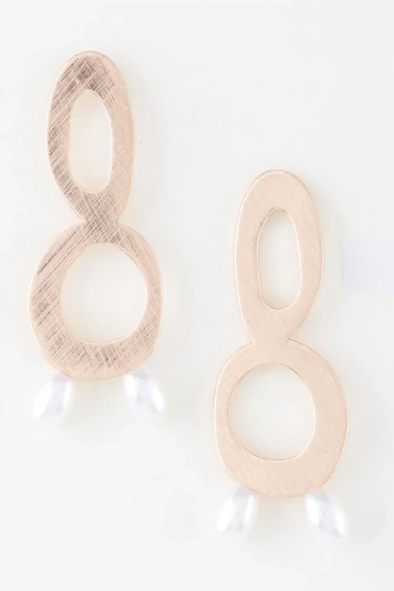 Open Abstract Pearl Drop Earrings | Mixtshop LLC