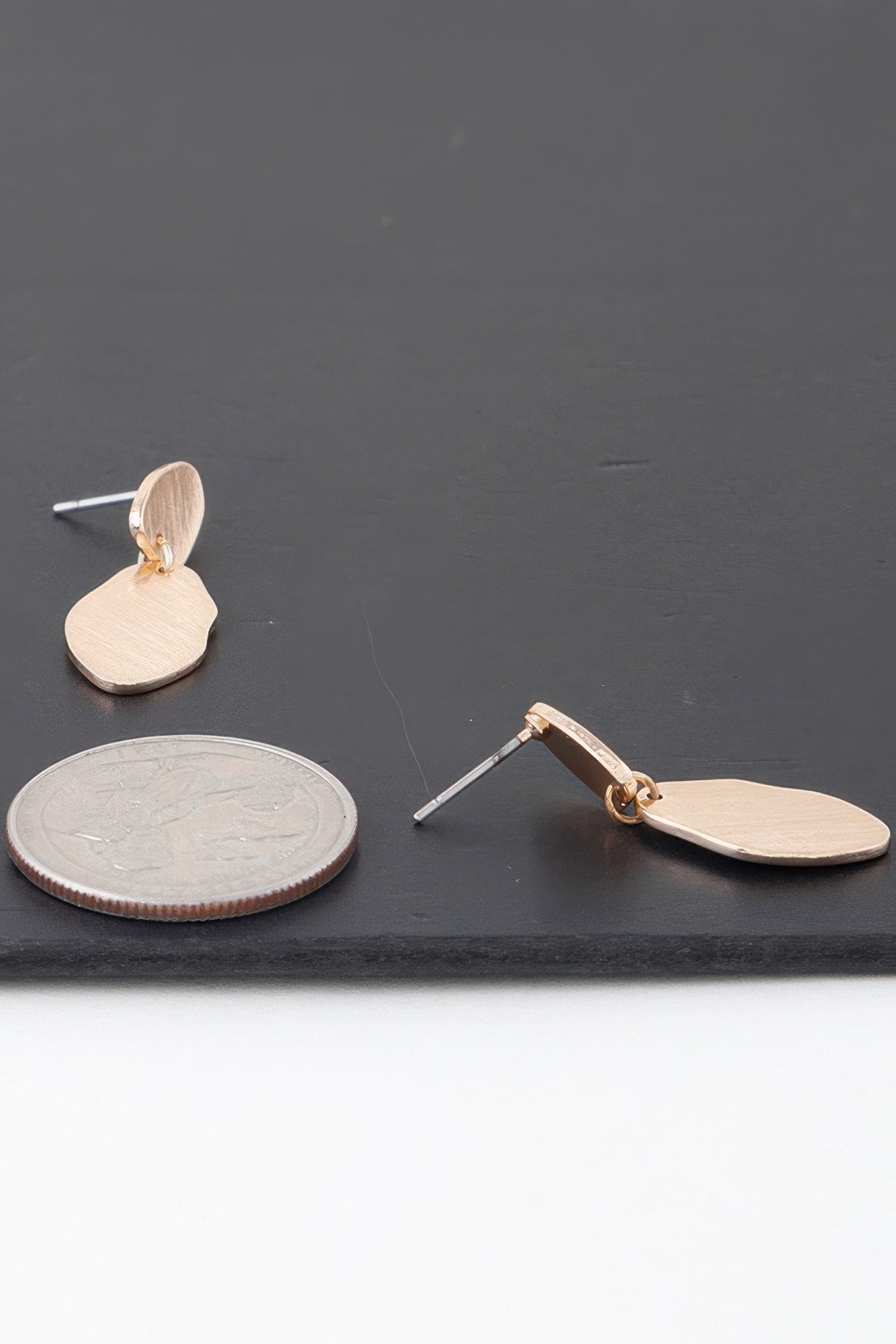 Abstract Double Engraved Drop Earrings | Mixtshop LLC