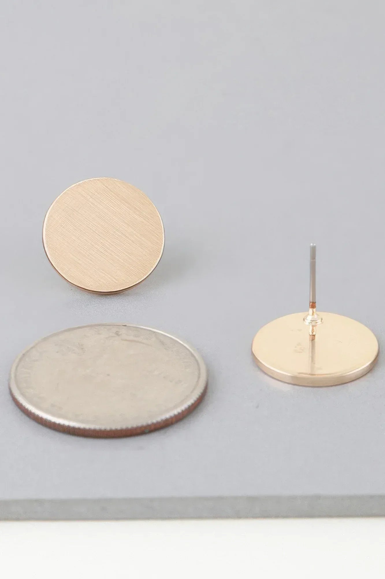 Matte Abstract Disc Earrings Secondary image