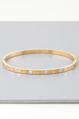 Cubic Star Embedded Cuff Bracelet | Mixtshop LLC