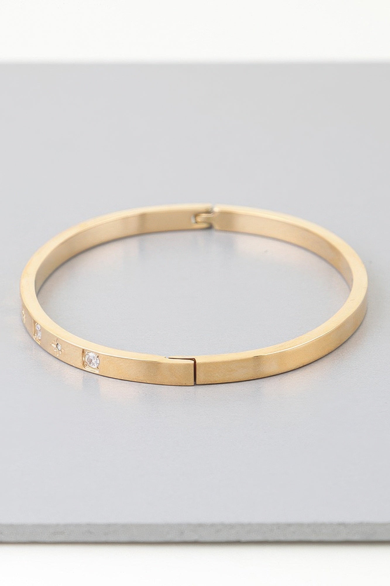 Cubic Star Embedded Cuff Bracelet | Mixtshop LLC