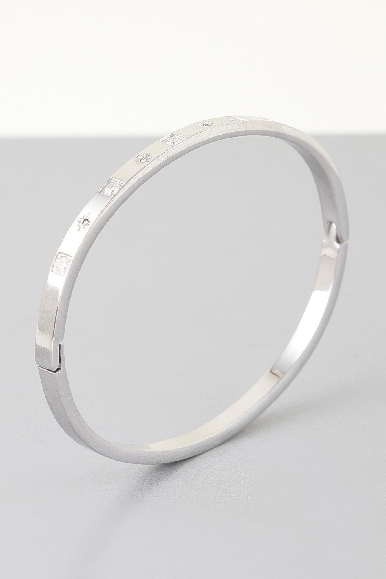 Cubic Star Embedded Cuff Bracelet | Mixtshop LLC