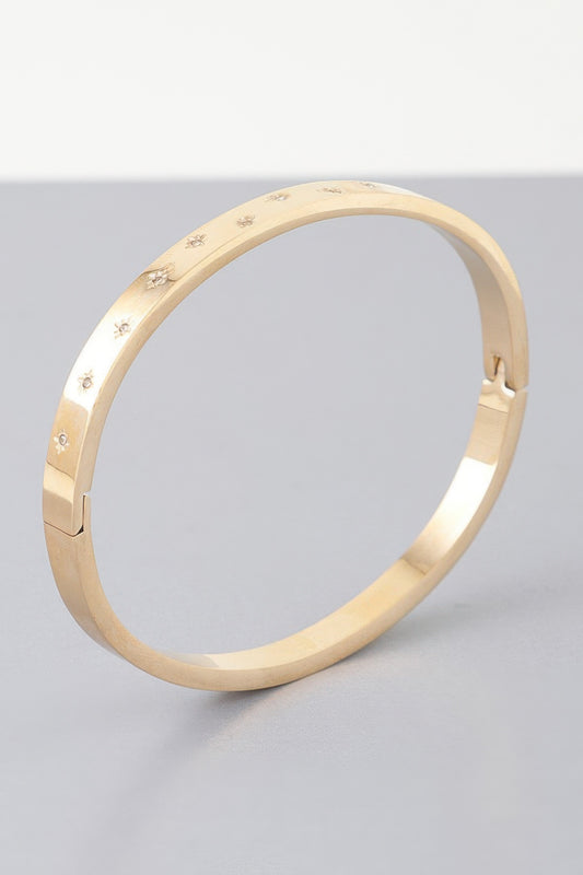 Shining Star Embedded Cuff Bracelet | Mixtshop LLC