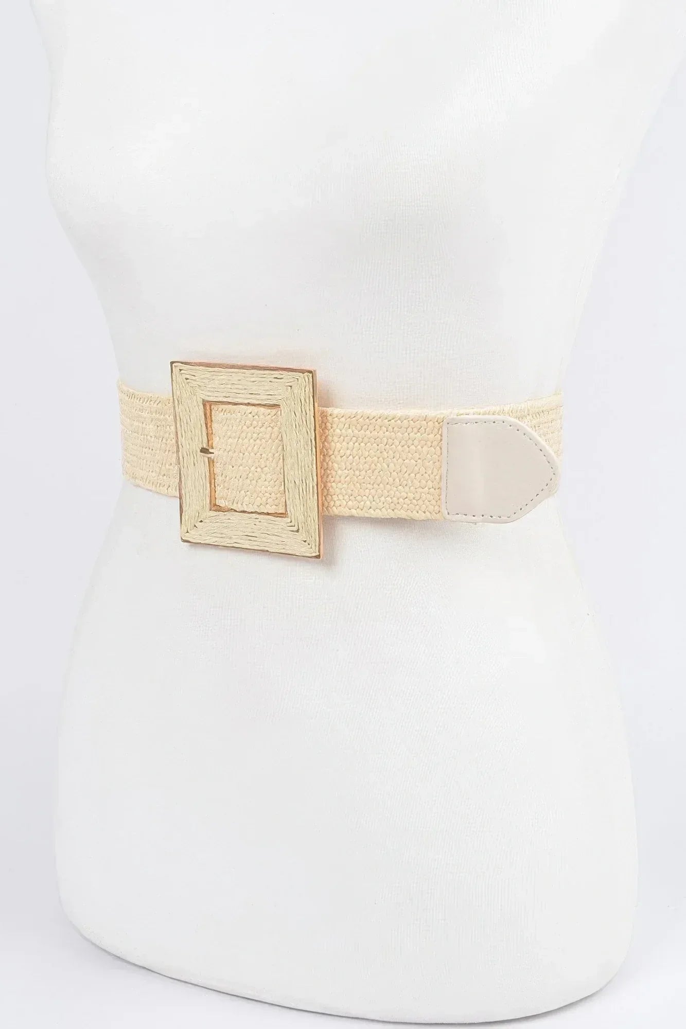 Square Buckle Stretch Belt Secondary image