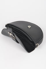 Faux Leather Buckle Shoulder Bag | Mixtshop LLC