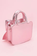Metallic Bow Front Top Handle Clutch | Mixtshop LLC