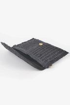 Straw Pom Pom Flap Bag | Mixtshop LLC