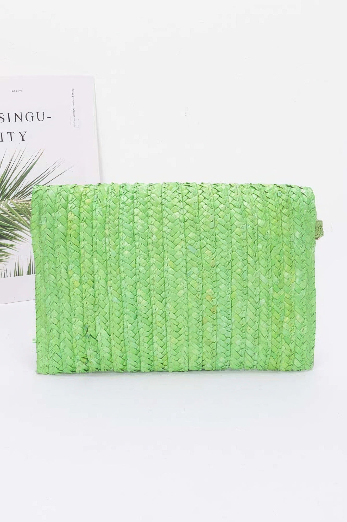Straw Pom Pom Flap Bag | Mixtshop LLC
